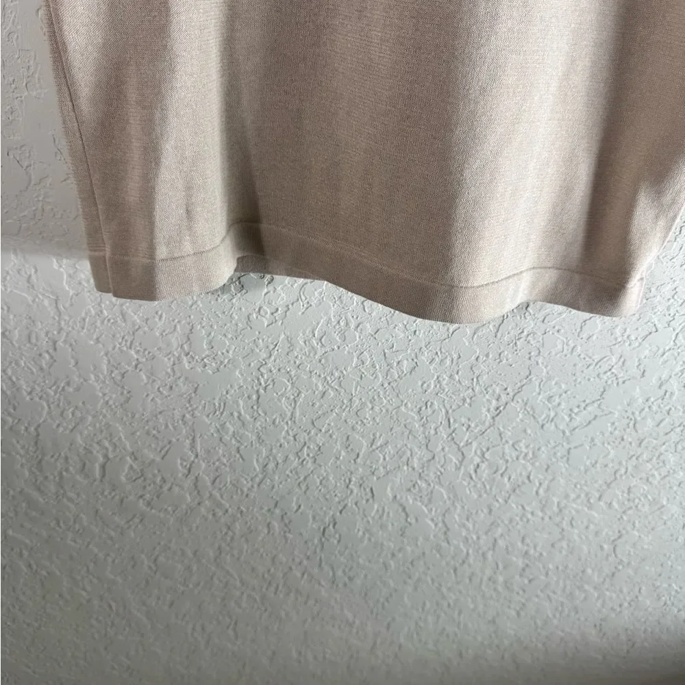 COS Cream Knitted Sheer Dress Puff Sleeves Size EUR XS - Picture 4 of 10